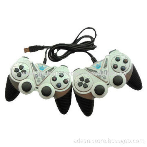 Wired PC Game Twin Joystick with Double Shock, New Design, Various Colors, Factory Cheap Price